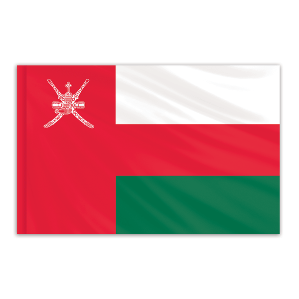 Global Flags Unlimited Oman Indoor Nylon Flag 3'x5' 202621
